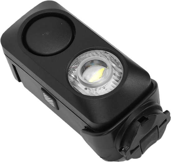 Fietslicht met Claxon - Fietslamp Voorlicht - Veilig Fietsen - 1800 mAh Batterij - 360 Lumen - Zwart — afbeelding 5