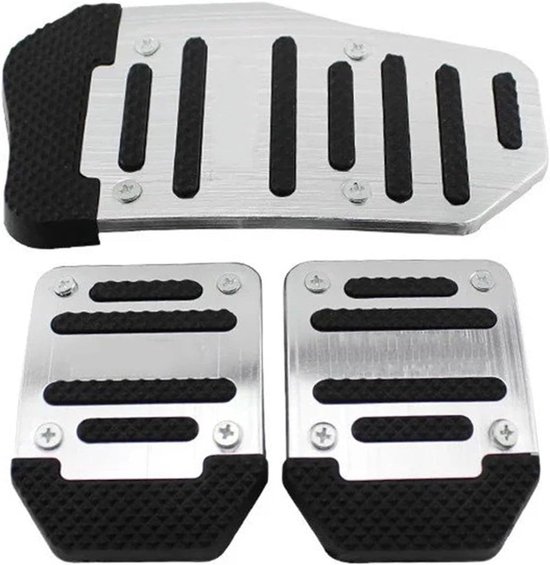 Universele Pedaalhoezen - Auto Pedaal Set - Verbeterde Grip - Eenvoudige Montage - 3 Delig - Rood van universele — afbeelding 3