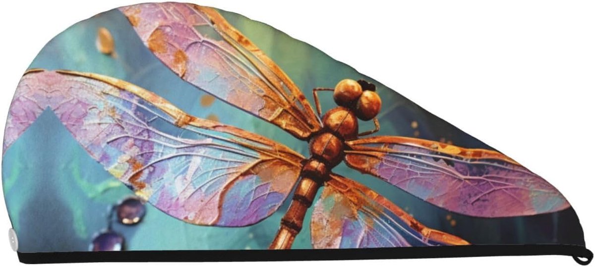 Haardrogende Cap - Haartulband - Haar Drogen - Super Absorberend - 64x26 cm - Zwart