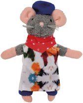 Sam & Julia Het Muizenhuis Pluche knuffel Artiest - Speelgoed kinderen - 12 cm - Voor meisjes en jongens - Vanaf 1 jaar - Bambolino Toys