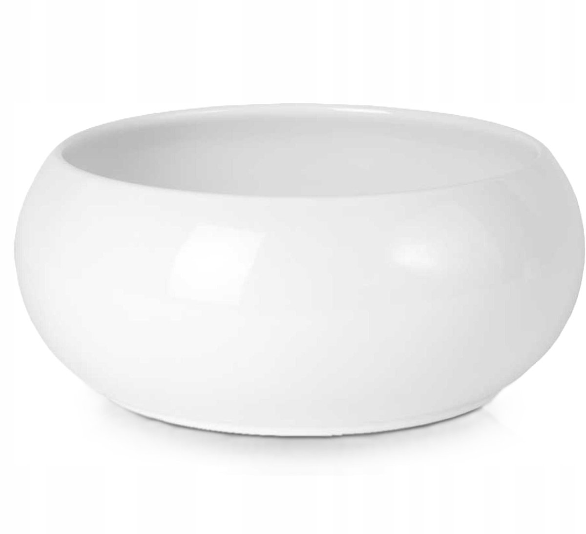 Polnix Piano Collectie - Keramische Bloempot - Wit - Glanzende Afwerking - 14cm