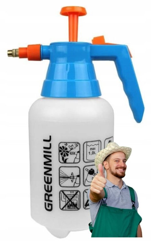 Greenmill - Drukspuit 1L - Drukspuit voor huis en tuin van 1L van Greenmill — afbeelding 2