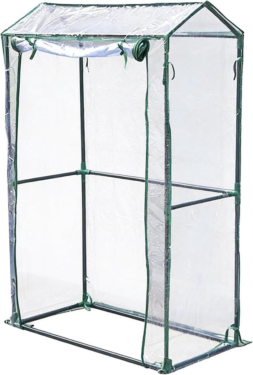 Broeikasafdekking - Kweekkas Covers - Planten Beschermen - Wind- en Waterdicht - 150x100x50 cm - Transparant