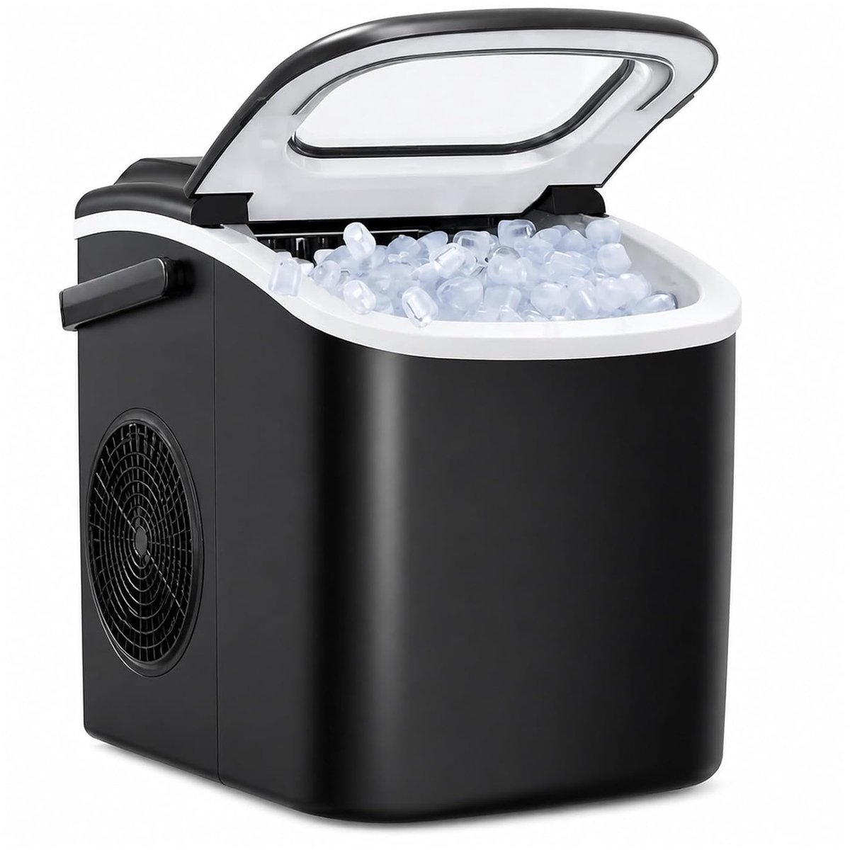 IJsmaker - Ijsblokjesmachine - Drankjes Koelen - Draagbaar Aanrechtmodel - 26 lbs/24 uur - Zilver