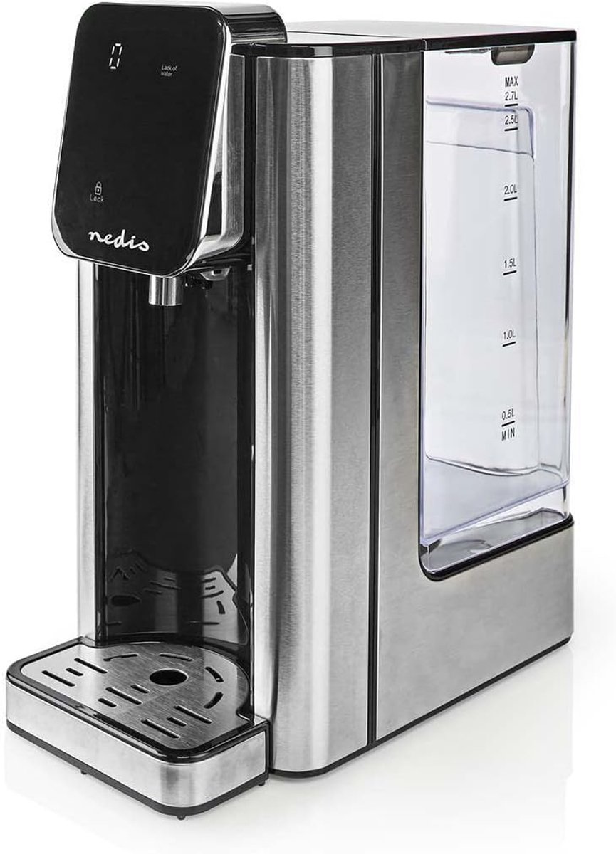 Warmwaterdispenser - Thermoskan heet water - Snel thee zetten - Continue verwarming - 27 Liter - Zilver