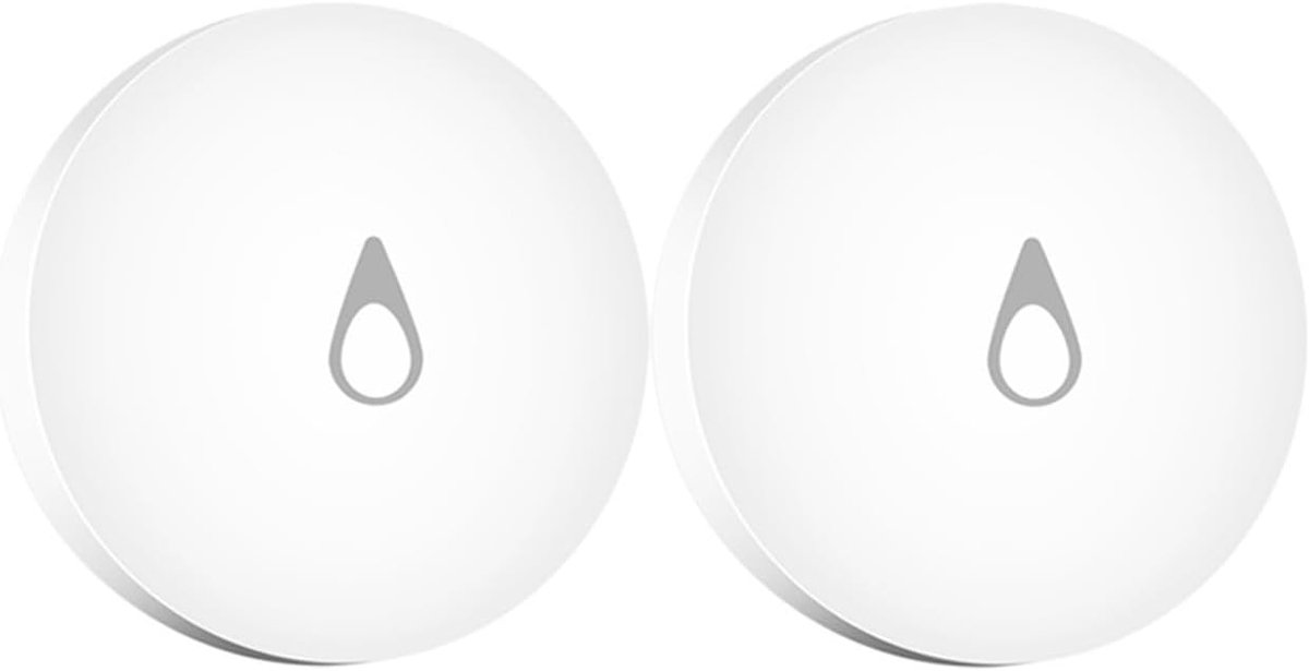 Waterdompelsensor - Lekdetector - Huisbeveiliging - Hoge gevoeligheid - 2 stuks - Wit