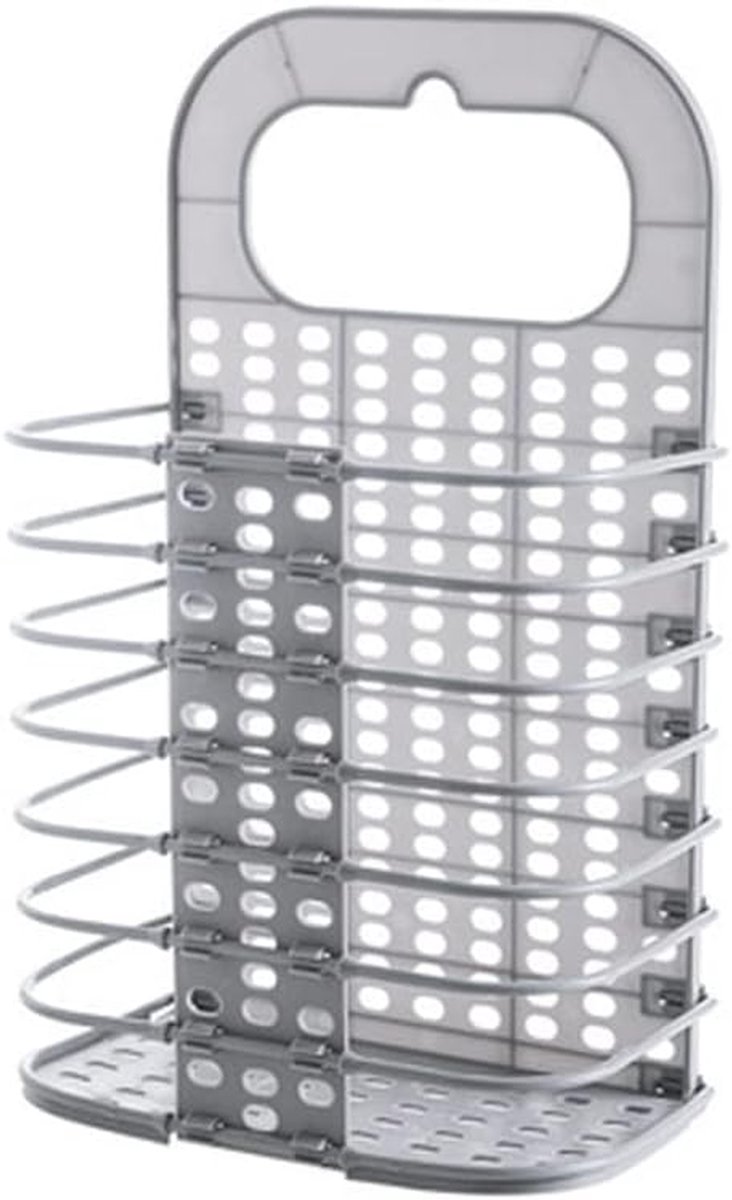 Opvouwbare Wasmand - Kledingmand Opberger - Ruimte Besparen - Hol Ontwerp Ademend - 27*15*46cm - Argento