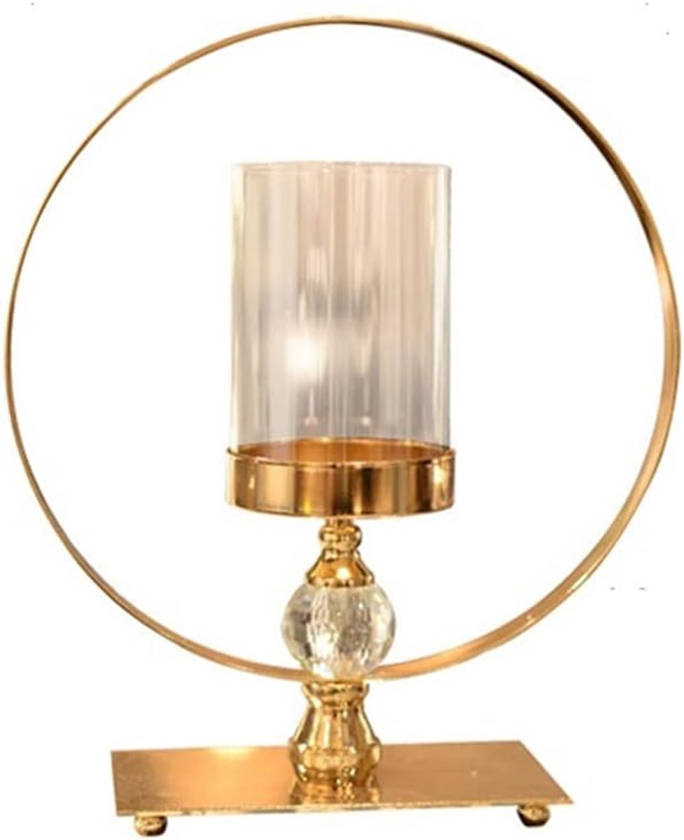 Kristallen Kandelaar - Kaarsenhouder Tafel - Romantische Sfeer Cre 0 0ren - Stabiele Kaars Plaatsing - 2 stuks - Transparant