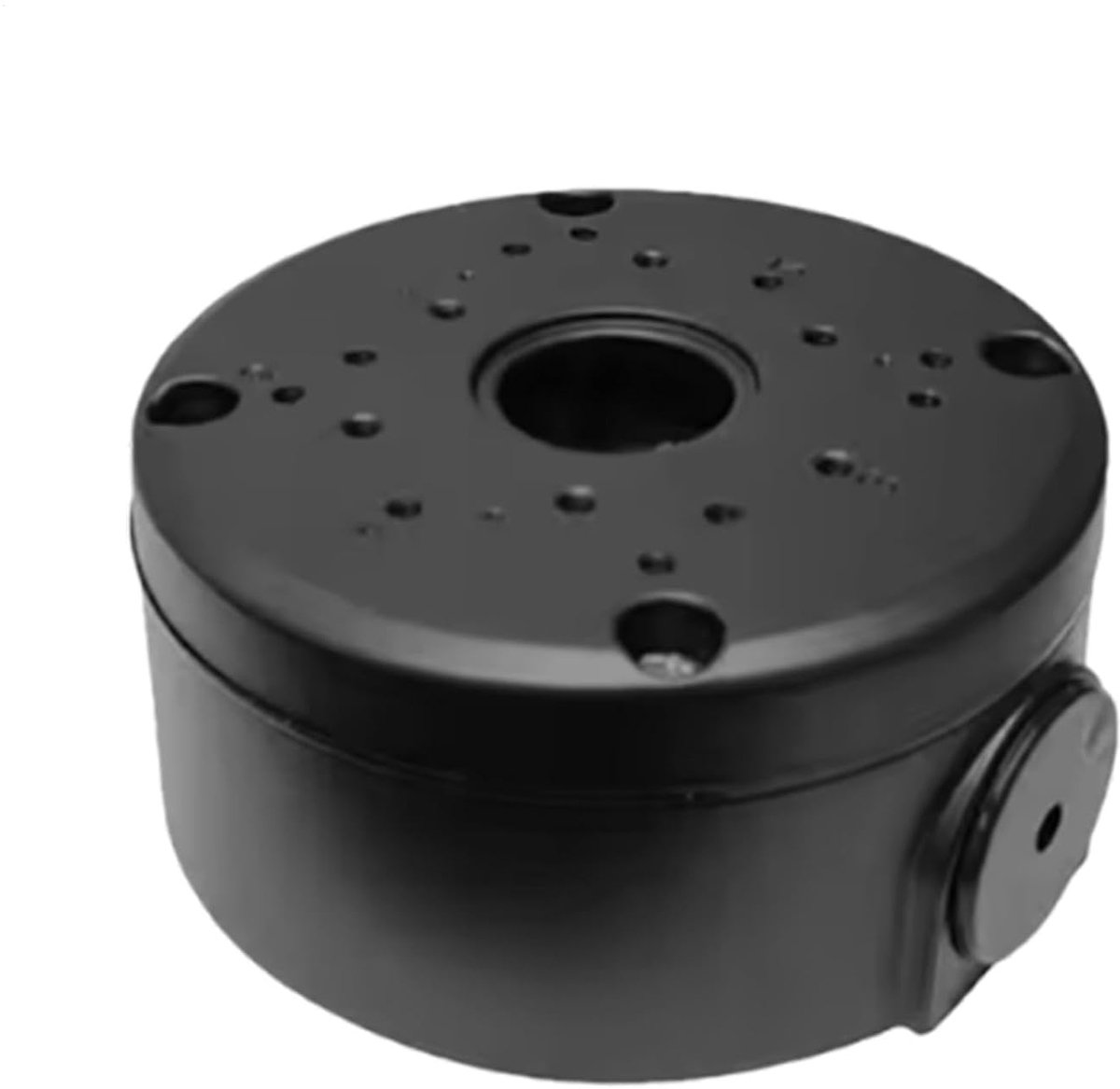Camera Montagedoos - Aansluitdoos Houder - Kabelbeheer - Versterkte Structuur - 12 x 12 x 5.3 cm - Zwart