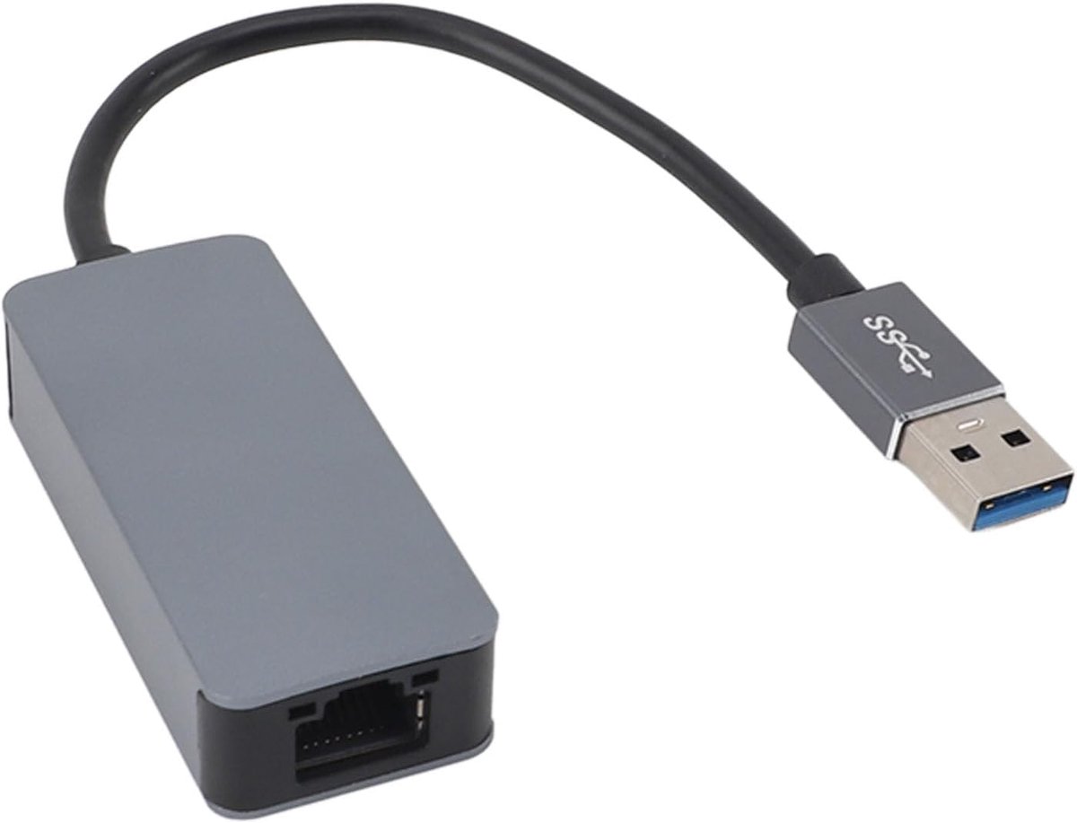USB Ethernet Adapter - Netwerk Adapter - Snel Internet - 2.5 Gbps Snelheid - 14 x 9 x 3 cm