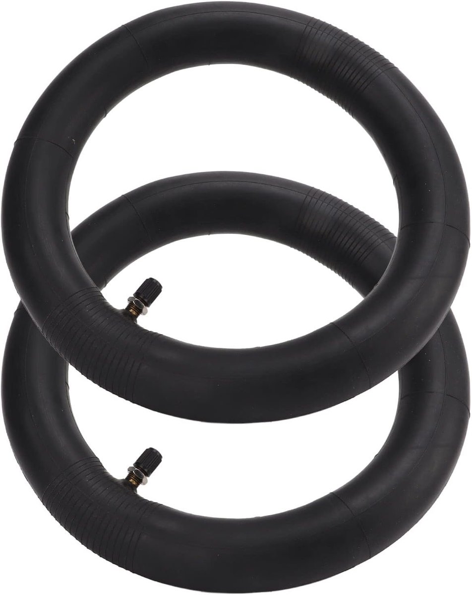 Binnenband met Ventiel - Reserveband Rubber - Fietsen Repareren - Recht Ventiel - 10x2.0 - Zwart