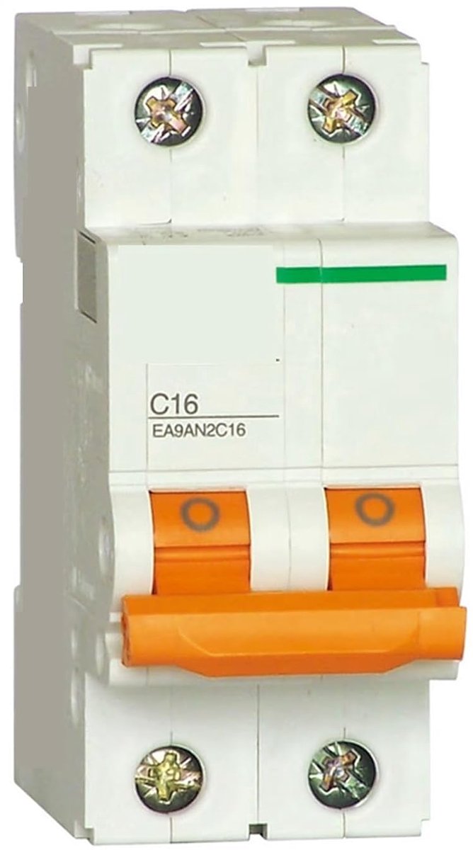 Dwergschakelaar - Mini-automaat - Elektrische beveiliging - Compact ontwerp - 1 cm - Grijs