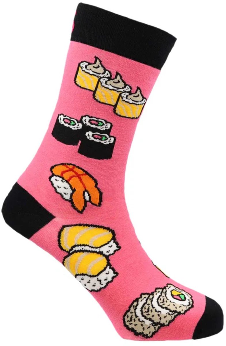 SEXY SOCKS Sushi Sokken – Grappige Bamboe Sokken met Sushi Design – Unisex Dames & Heren One Size Fits All – Leuk Cadeau voor Verjaardag, Kerst en Feestdagen