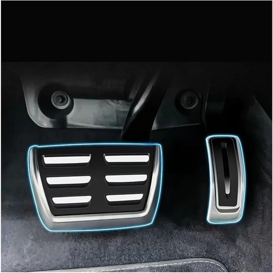 Pedaal Bekleding Set - Auto Pedalen Gas Rem - Verbeterde Grip Rijden - Antislip Roestvrij Staal - Set van 2 — afbeelding 5