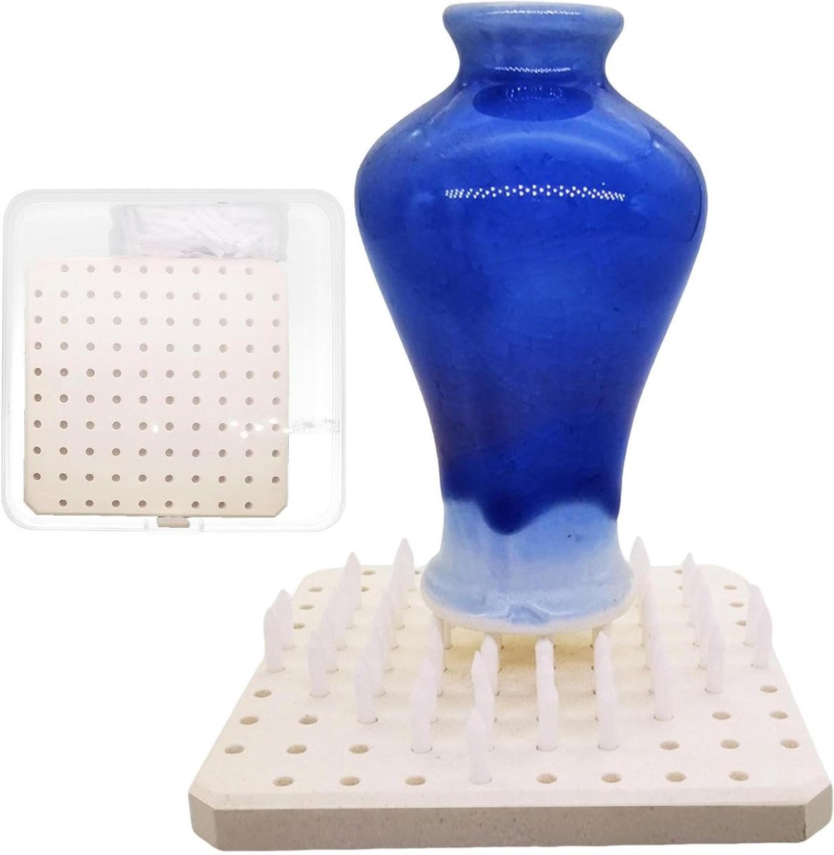 Keramische bakmat - Ovenpad vuurschild - Keramiek bakken - Hittebestendig vezelmateriaal - 10x10 cm - Standard