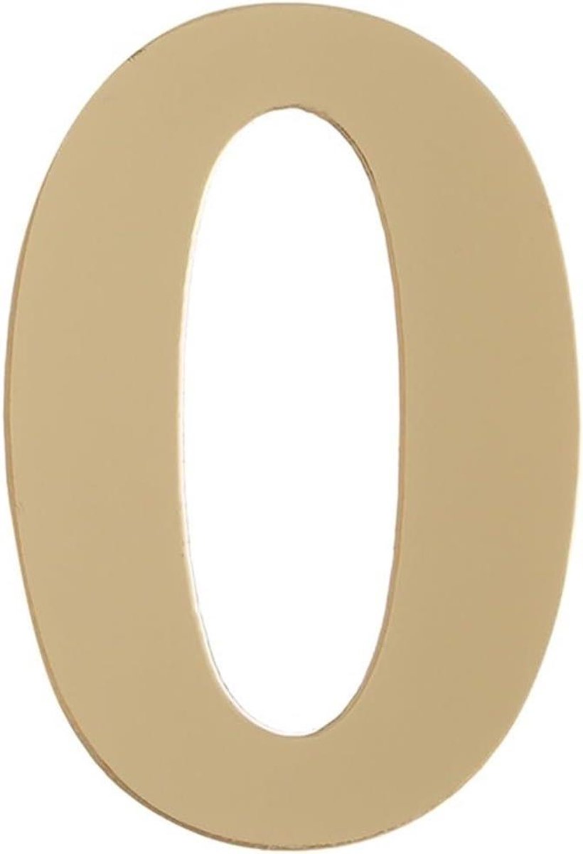 Huisnummer Plaquette - Adres Sticker - Deur Versieren - Zelfklevend - 48x33 cm - Goud