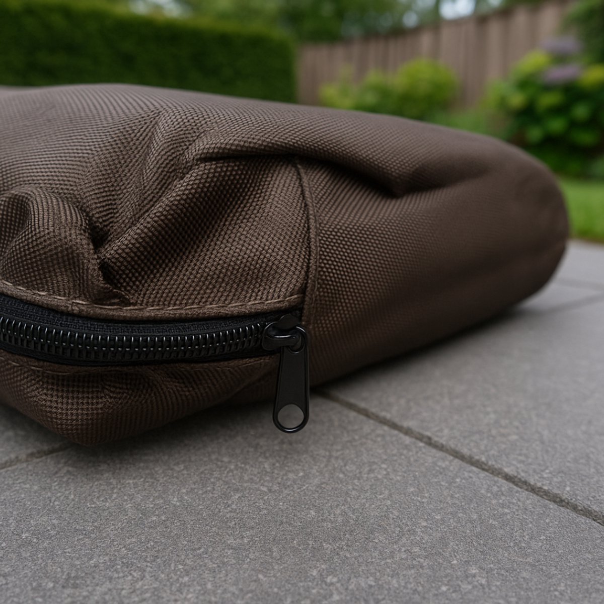 Tuintafelhoes 600D Luxe Donker Bruin - 150 x 90 x 68