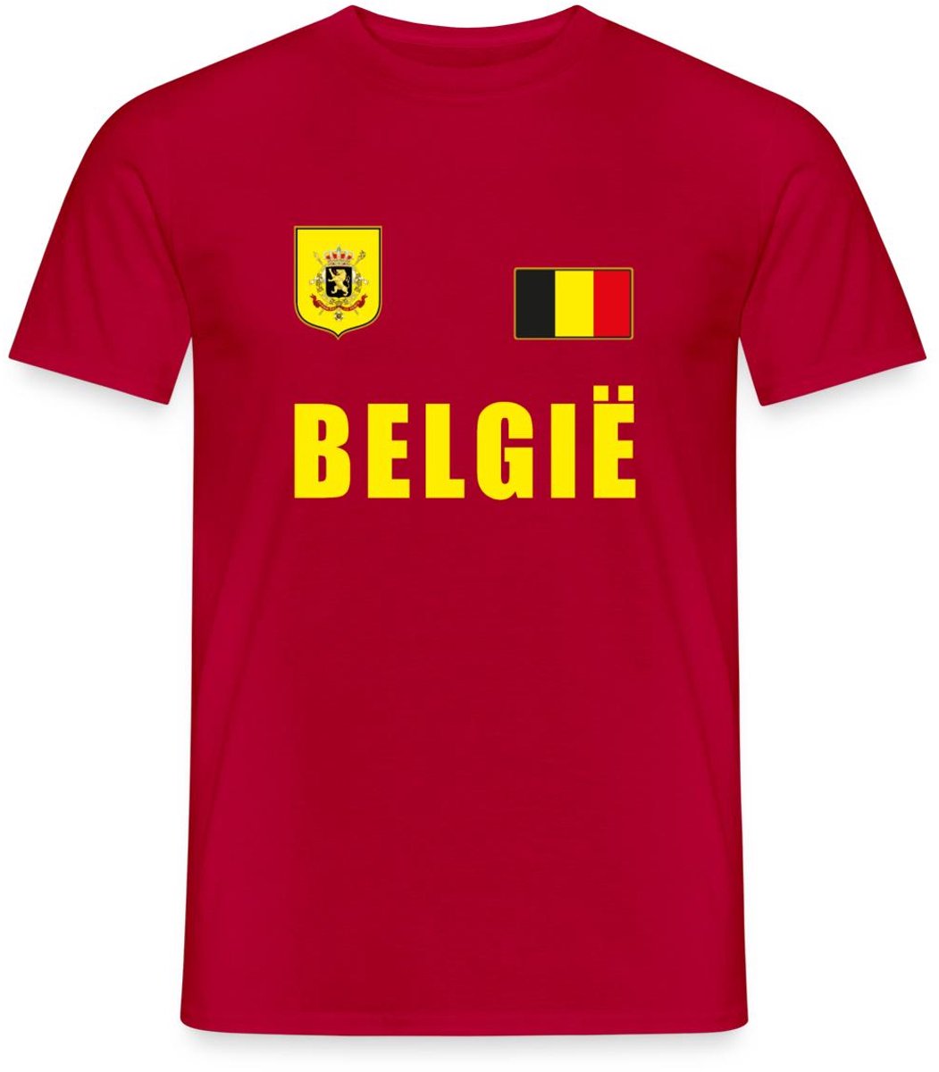 België Voetbal Shirt Rode Duivels T-Shirt Heren