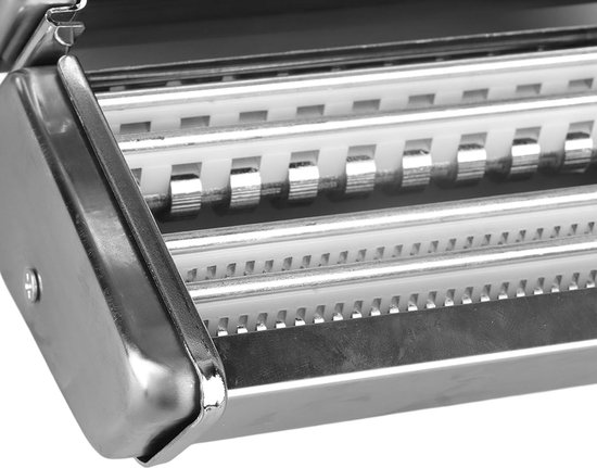 Pastamaker - Deegroller - Zelf Pasta Maken - 7 Dikte-instellingen - 0.5-2.5mm - Zilverkleurig — afbeelding 5