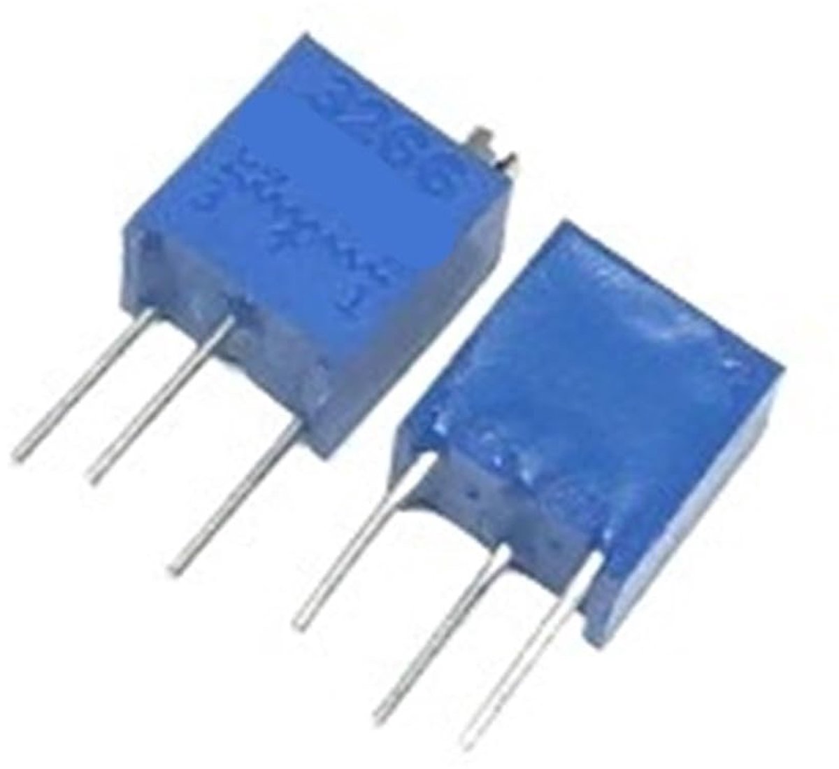 Verstelbare Potentiometers - Precisie Trimmers - Elektronica Aanpassen - 10% Tolerantie - 10 Stuks - Blauw