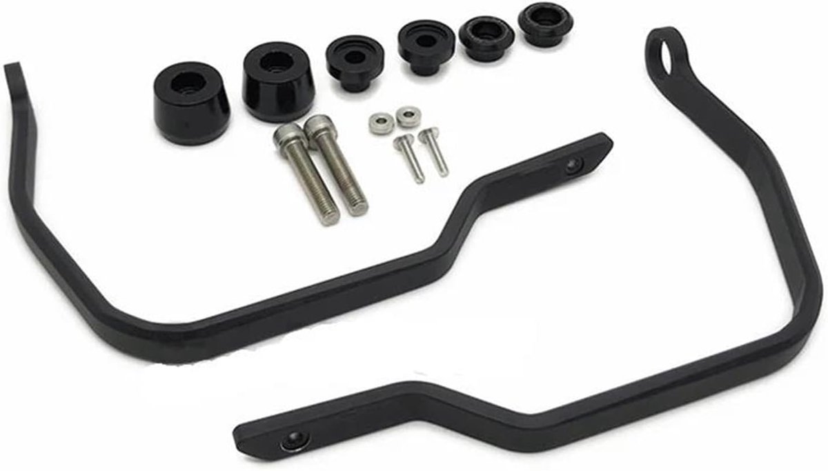Motorfiets Handbescherming - Crash Bars - Motor Beschermen - Robuuste Staalconstructie - Set van 2 - Zwart