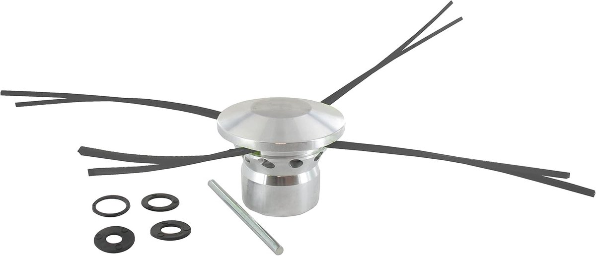 Universele Grastrimmerkop - Trimmerkop - Gazon Onderhoud - Ventilatie Koelsysteem - 20-25.4mm - Grijs