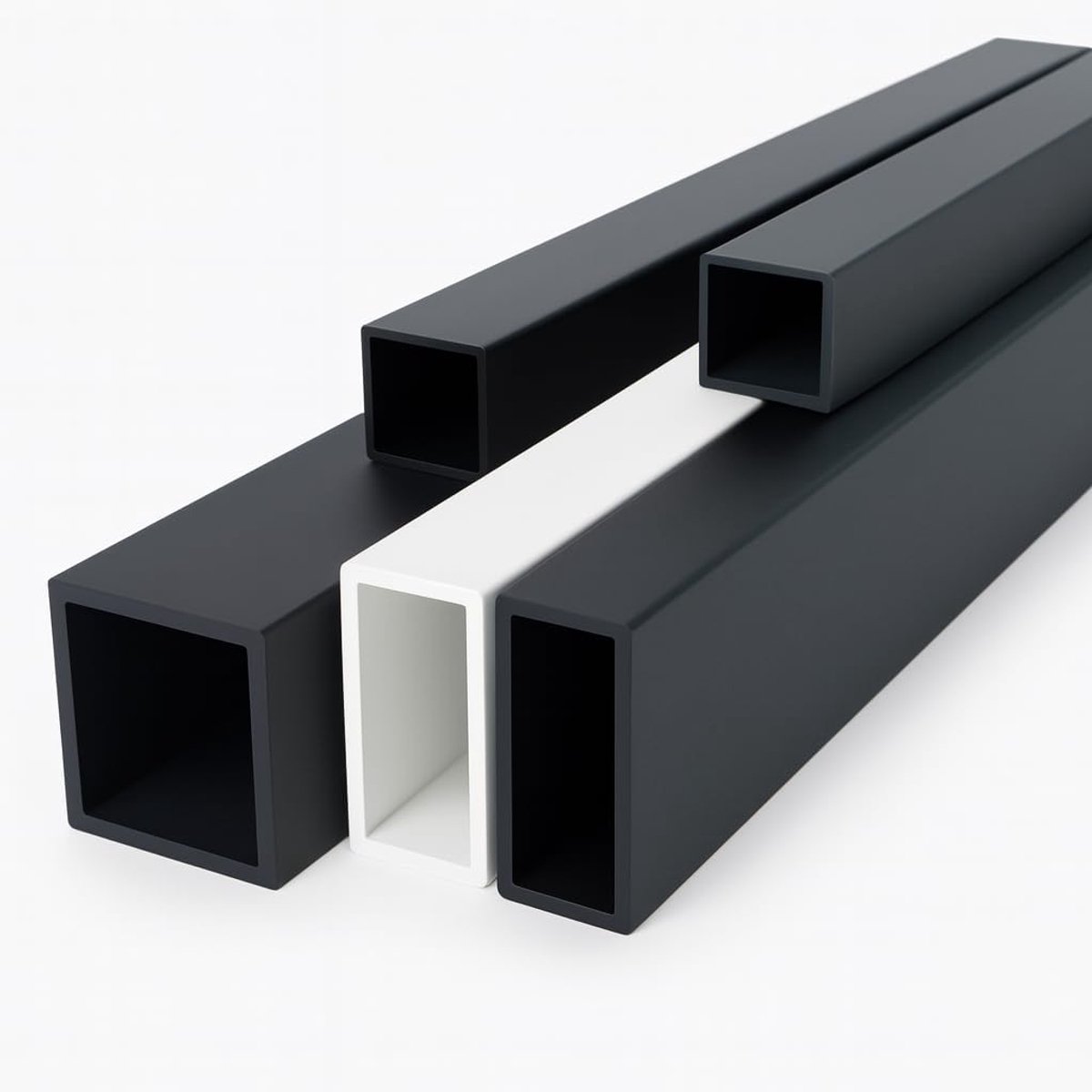 Vierkante Aluminium Buis - Aluminium Profiel - Frame Bouw - Gepoedercoat Mat - 60x60x2.0mm 2000mm - Wit RAL 9016