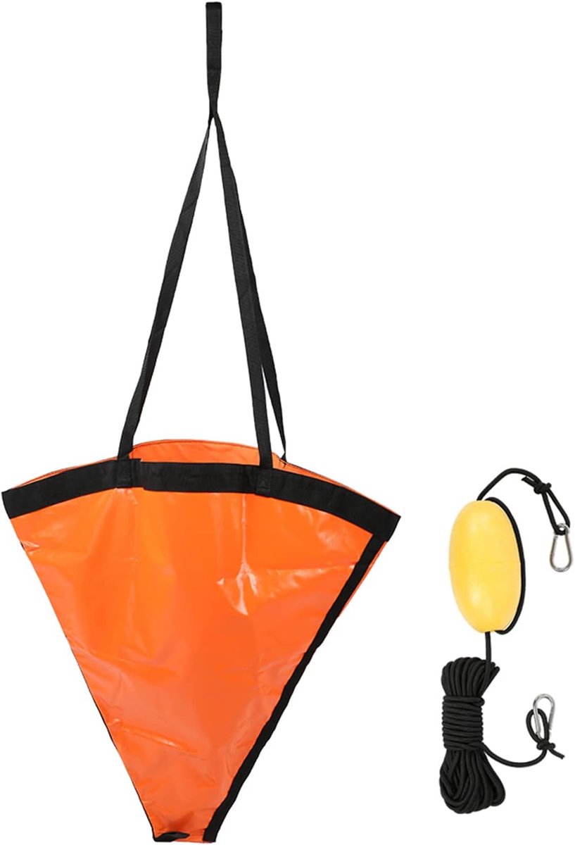 Boot Anker Drijver - Drift Anker Rubber Boot Accessoire - Watersport Stabiliteit - Zwaar Duurzaam PVC - 32 inch - Oranje