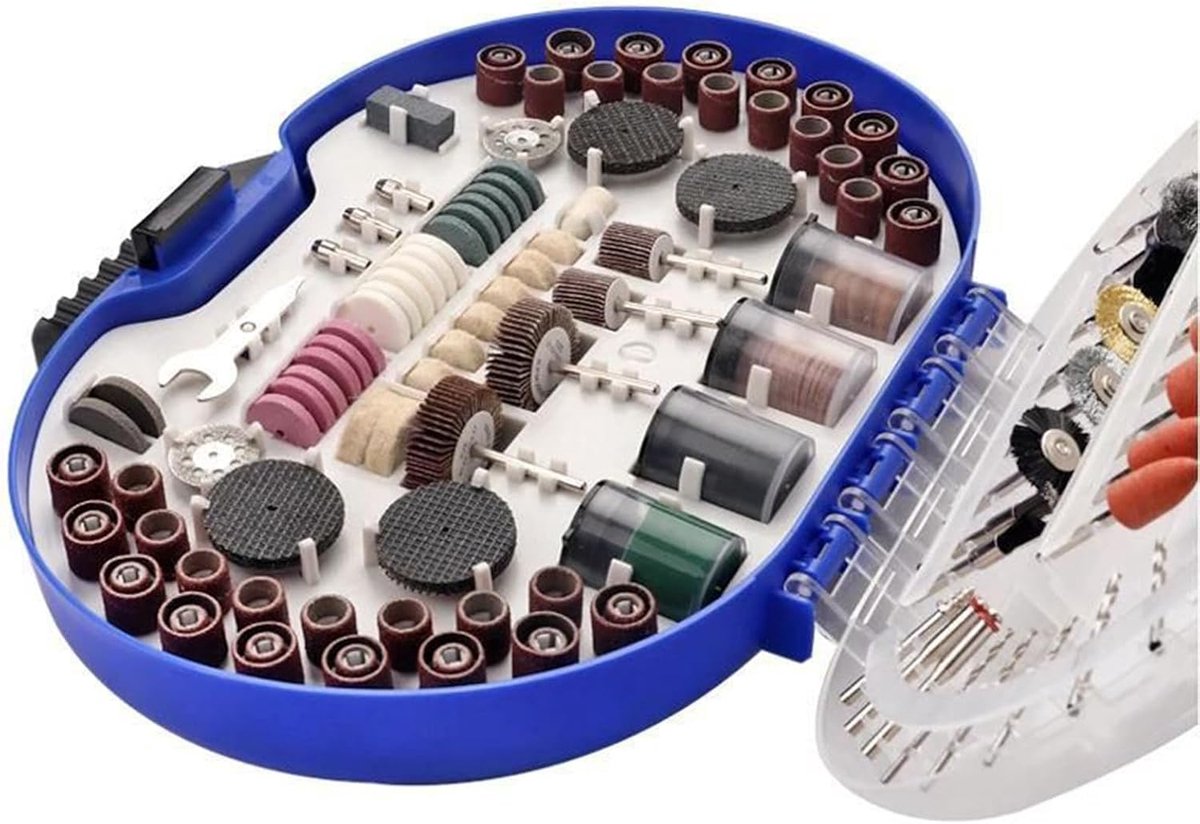 Draaigereedschap Set - Multifunctioneel Gereedschap - Klusjes Thuis - Variabele Snelheid - 276 Delen - Zilver