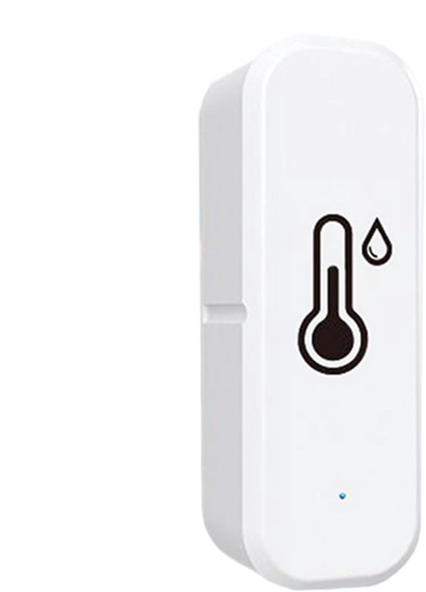 Slimme Hygrometer - Temperatuur Sensor - Klimaat Regeling - App Bediening - 7.3 cm - Wit