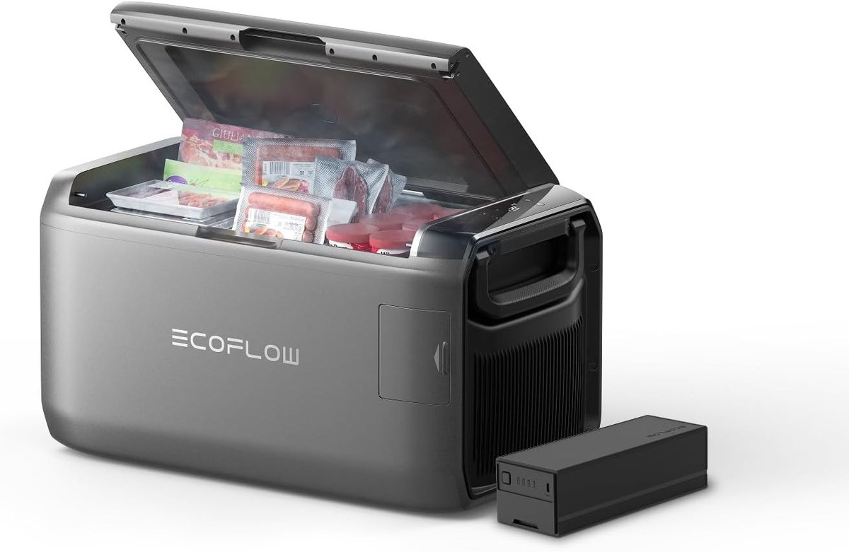 EcoFlow GLACIER Klassieke Draagbare Koelvriescombinatie 45L inclusief 298 Wh Extra accu