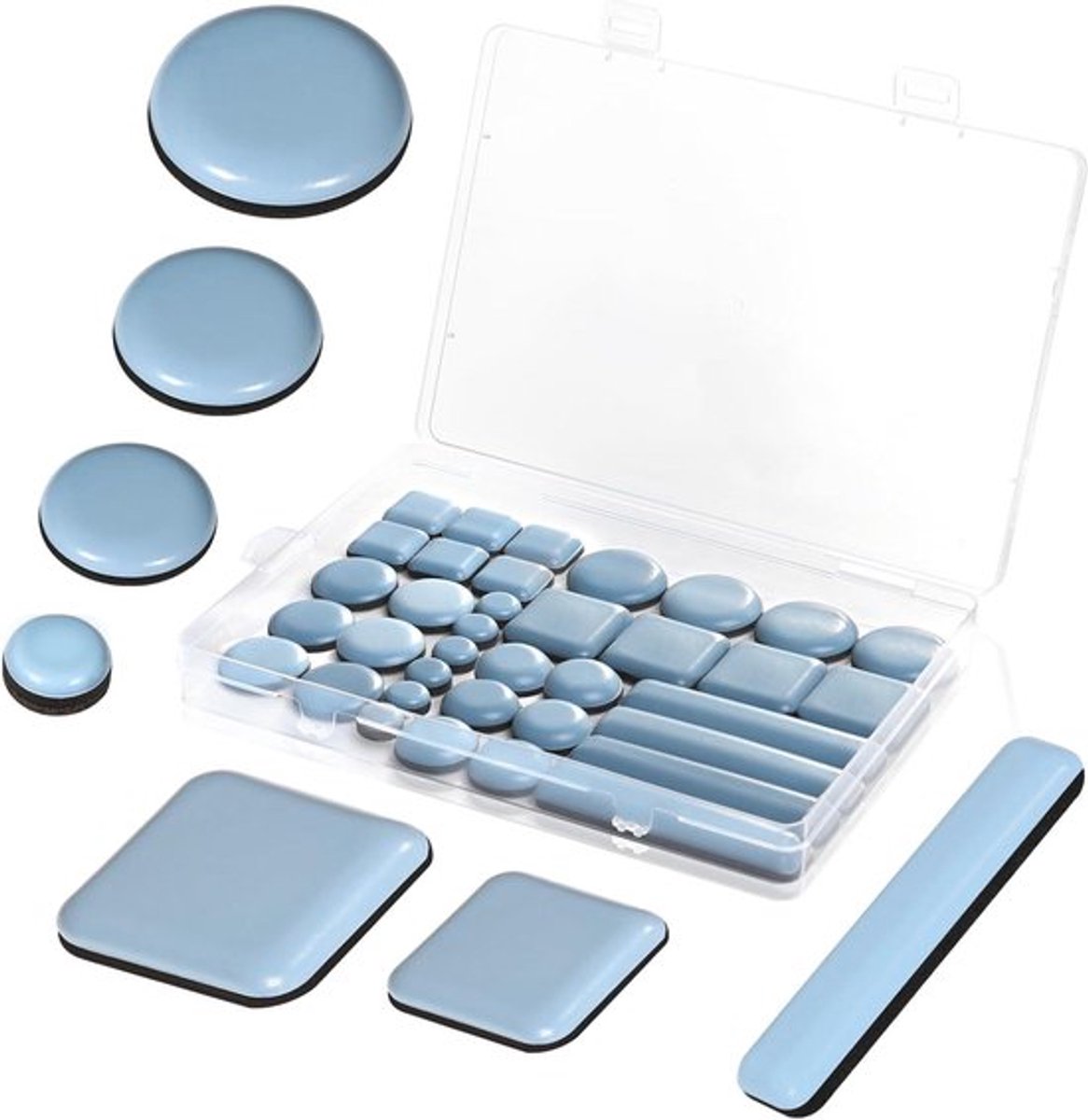 Zelfklevende teflon glijders set inovra plus ronde