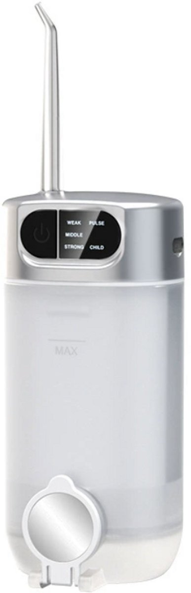 Draagbare Waterflosser – 300 ml Waterflosser met 5 Waterdrukmodi en 4 Vervangbare Opzetstukken – IPX7 Waterdicht – Geschikt voor Thuis en Reizen