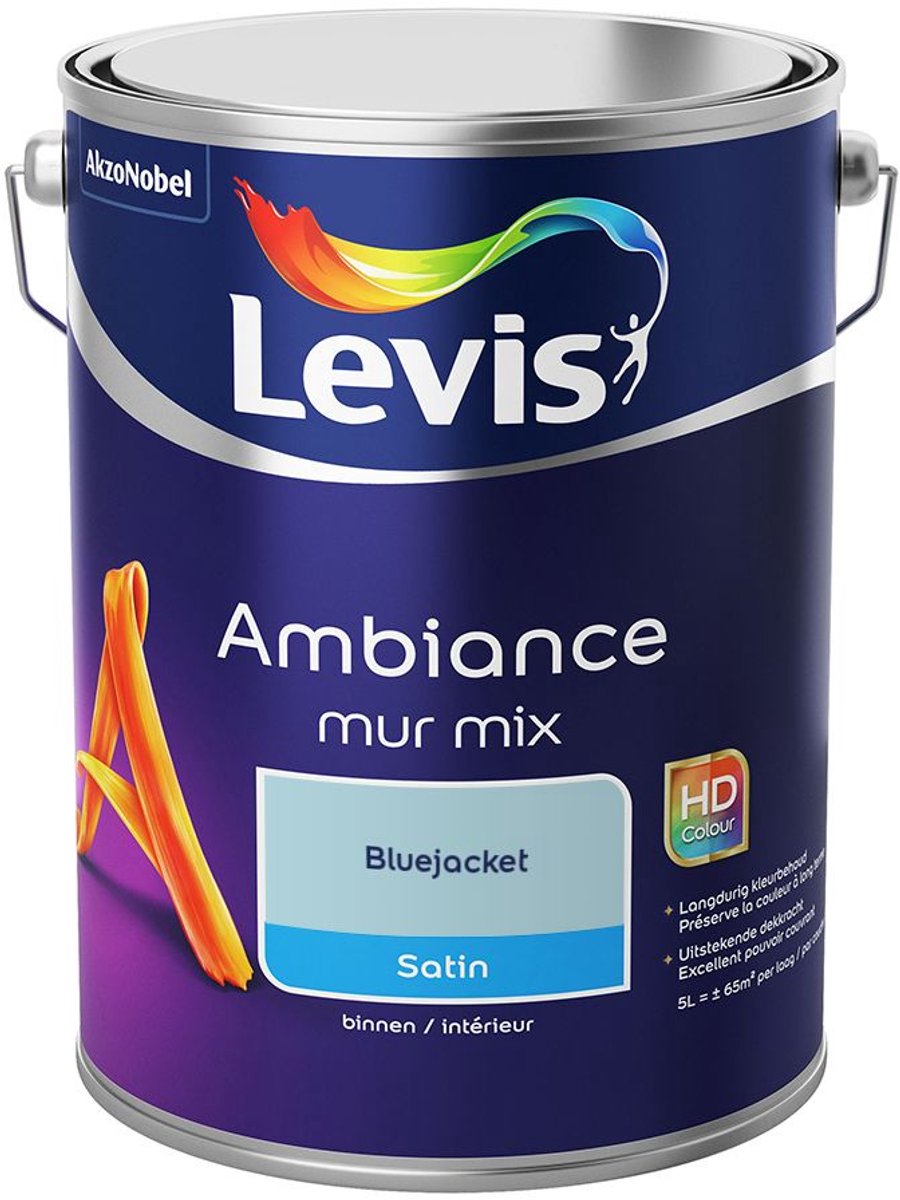 Levis - Ambiance Mur Satin Mix - Bluejacket - Mengverf - 5 L