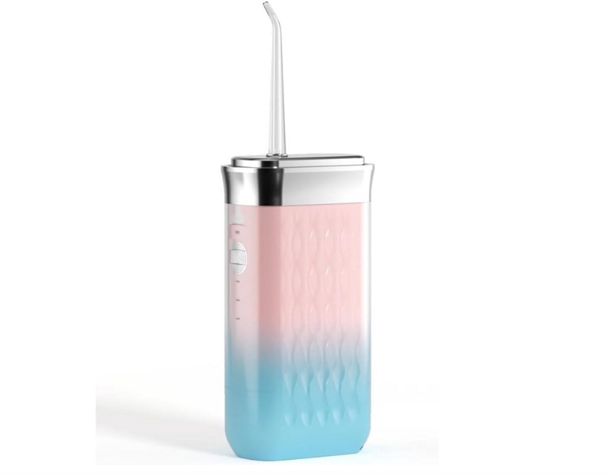 Waterflosser – Draagbare Draadloze Mondirrigator – Oplaadbaar met 3 Opzetstukken – IPX7 Waterdicht – Geschikt voor Tandreiniging, Orthodontische Verzorging en Plaque-eliminatie