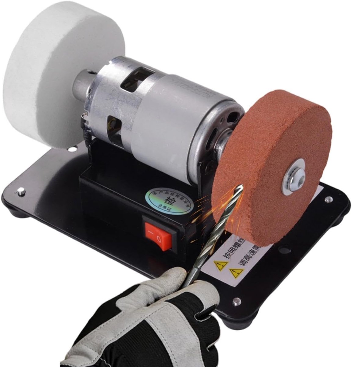 Mini Werkbankslijper - Kleine Slijpmachine - Knutselwerk en Gravure - Stille Werking - 7 cm Slijpschijf - Niet gespecificeerd