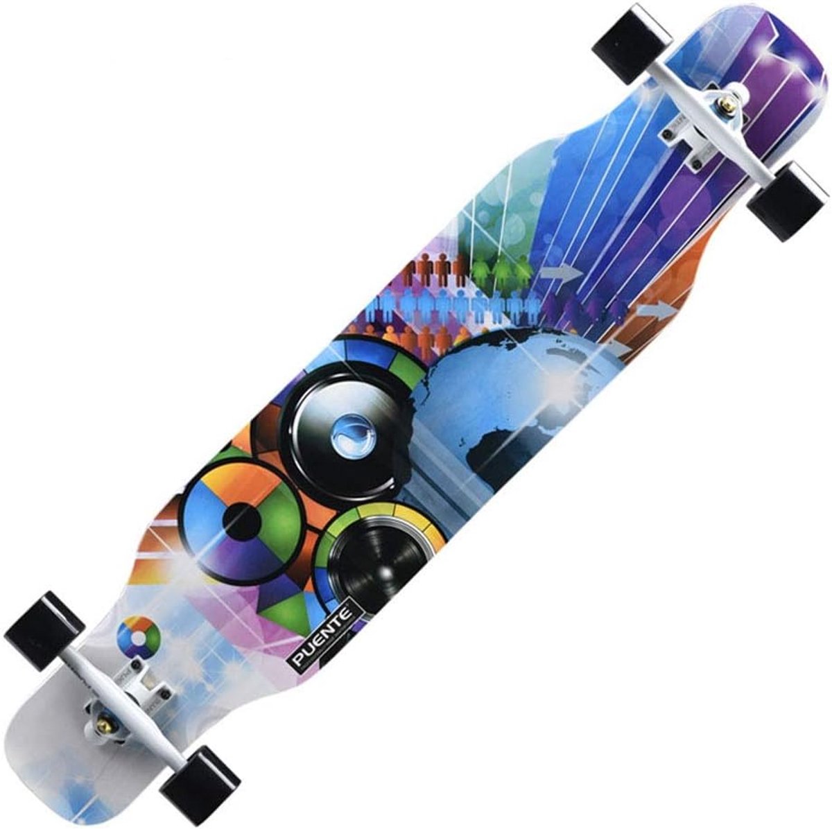 Skateboard Dek Street Board Cruiser Straat Dansen 8 Lagen Esdoorn 42×9 Inch Kleur #5