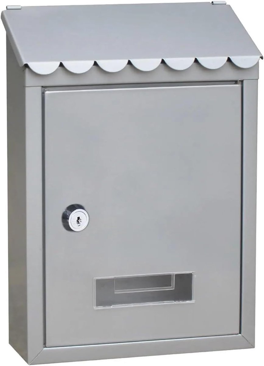 Wandbrievenbus - Postkast - Post Opslag - Grote Inhoud - 22 x 30 cm - Zilver