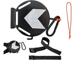 Fiets sleeptouw - Trekbevestiging - Familie fietsritten - Automatisch intrekbaar - 9.5 x 9.5 x 5.8 cm - Enkele Attribuut
