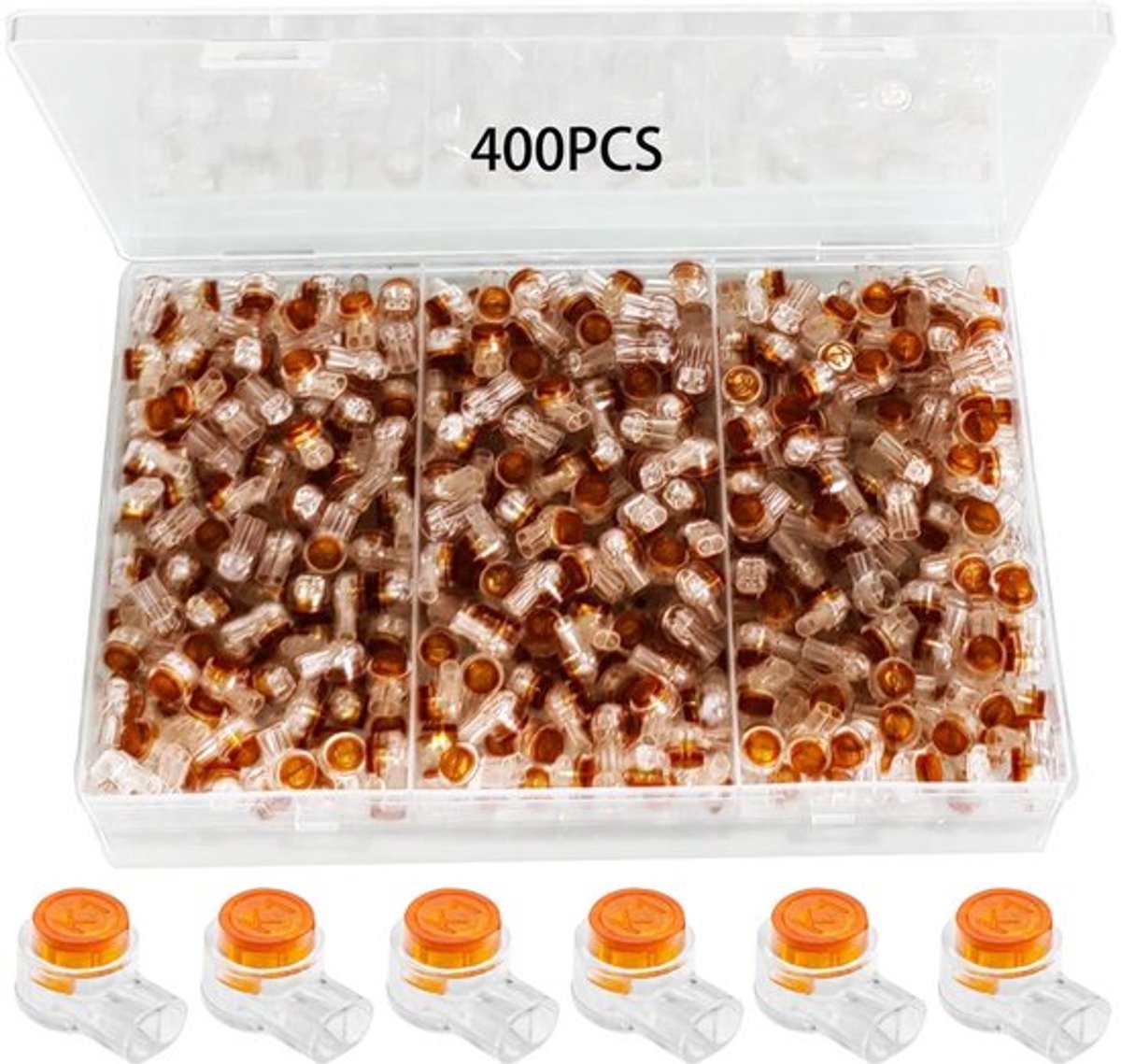 Solidchoice - Dailygoody - verbindingsstekkers - waterdicht - oranje - kabels