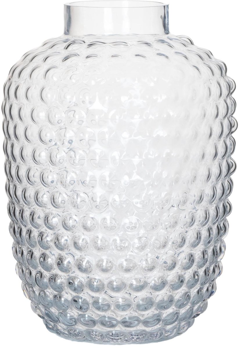 Ottosimon Bubble Vaas - Hoogte 25 cm - Diameter 18 cm - Helder Glas Meerkleurig