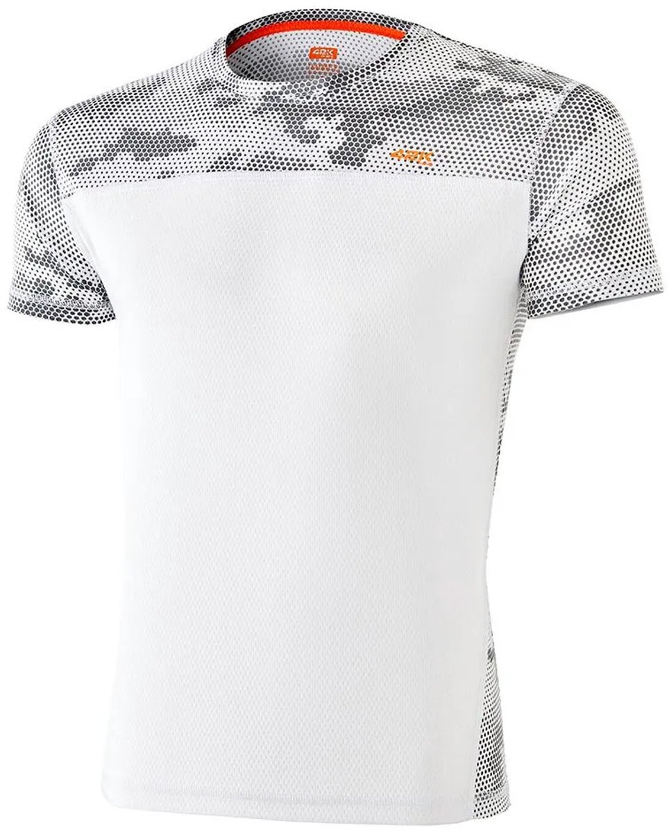 42k Running Mimet T-shirt Met Korte Mouwen Wit S Man