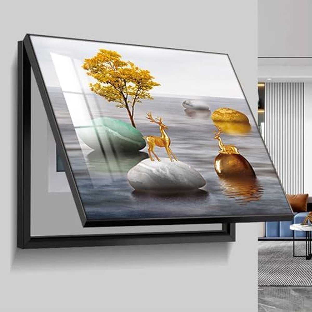 Decoratieve meterkast - Zekeringkast deksel - Ruimte verfraaien - Klapdeksel ontwerp - Niet gespecificeerd - Zwart