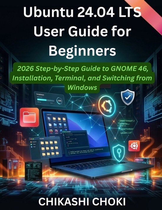 Ubuntu 24.04 LTS User Guide for Beginners - cover