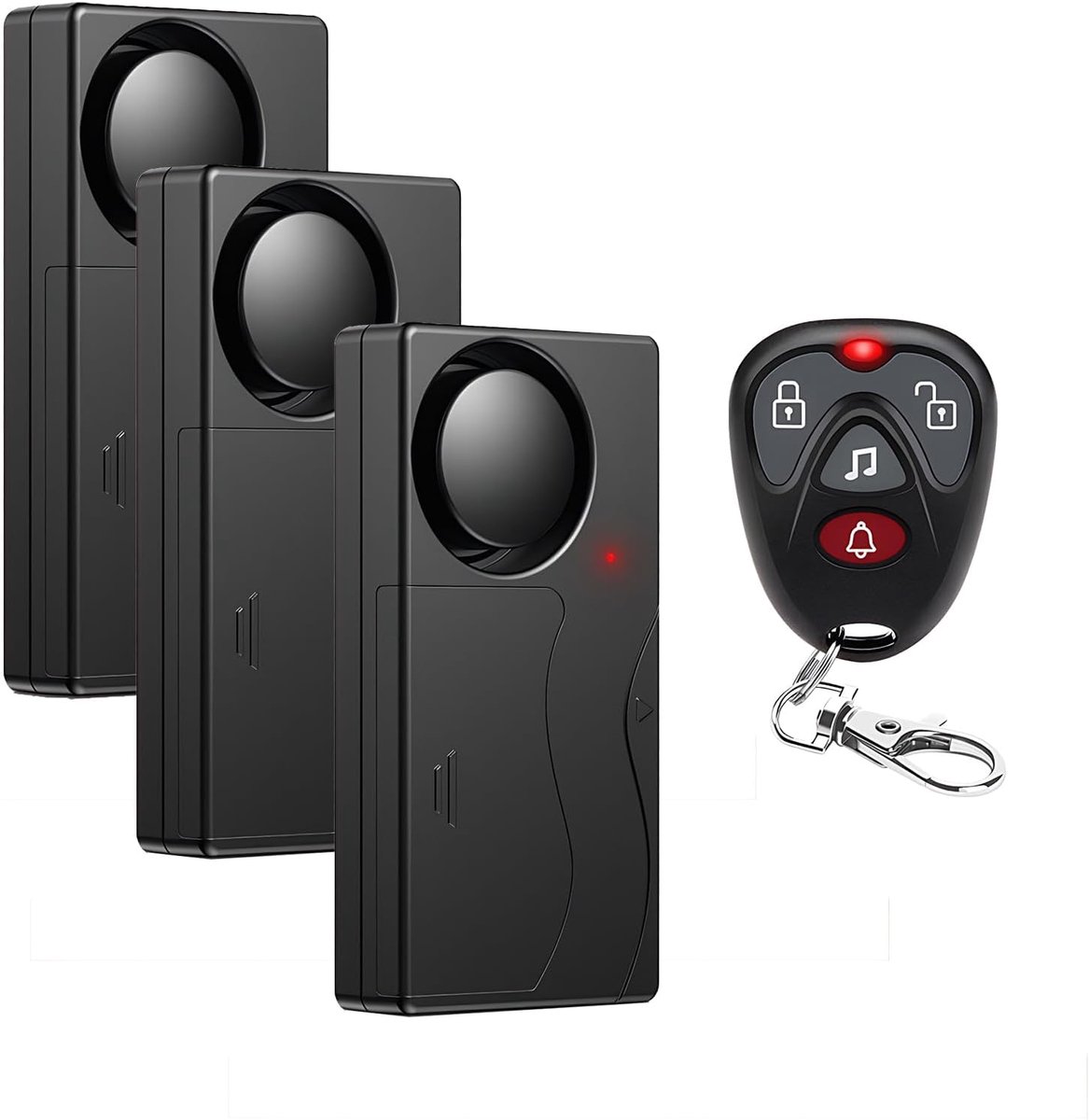 Trilalarm Deur Raam - Diefstalbeveiliging - Huis Beveiligen - 110 dB Geluid - 3 Afstandsbedieningen - Zwart