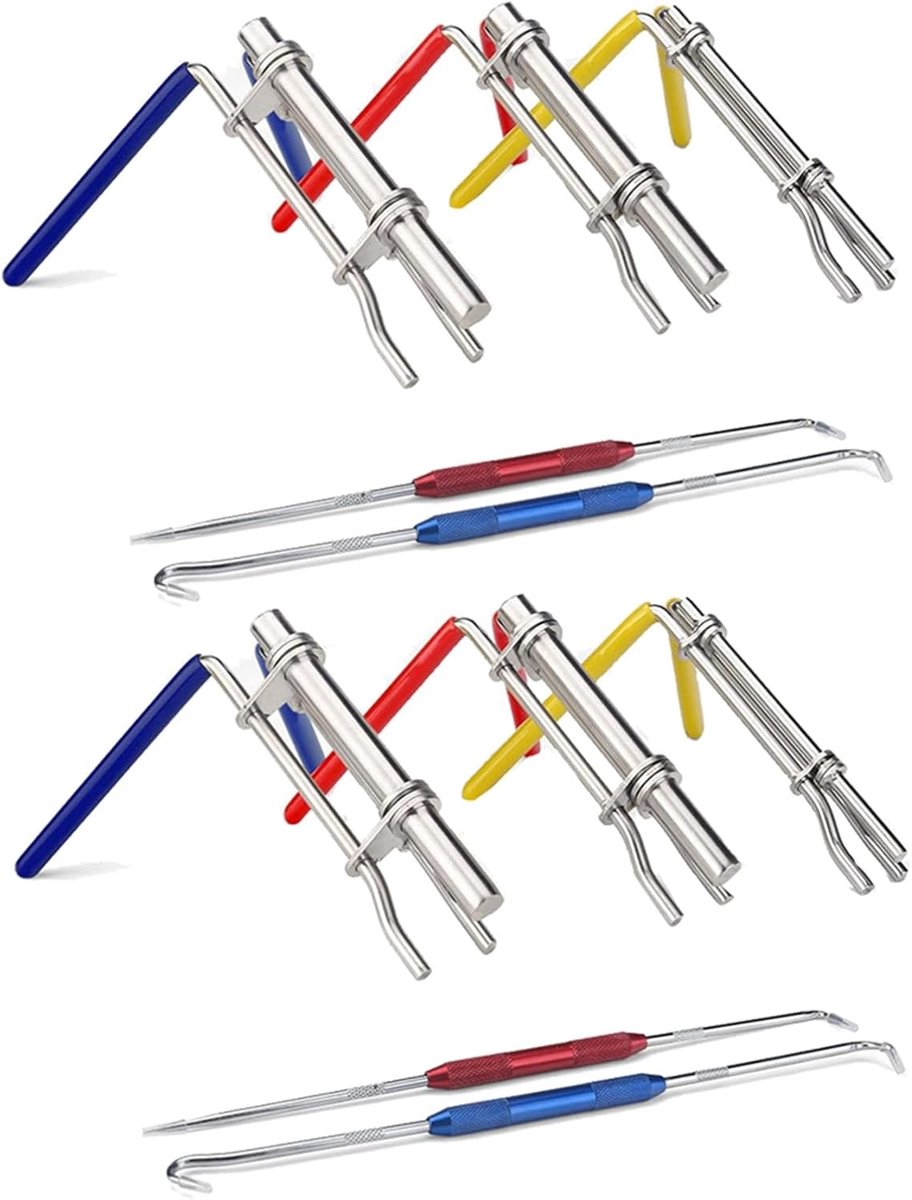 Hydraulische Cilinder Gereedschap - Afdichtingsgereedschap Set - Cilinder Reparatie - 2 Delige Set - Standaard - Zilver