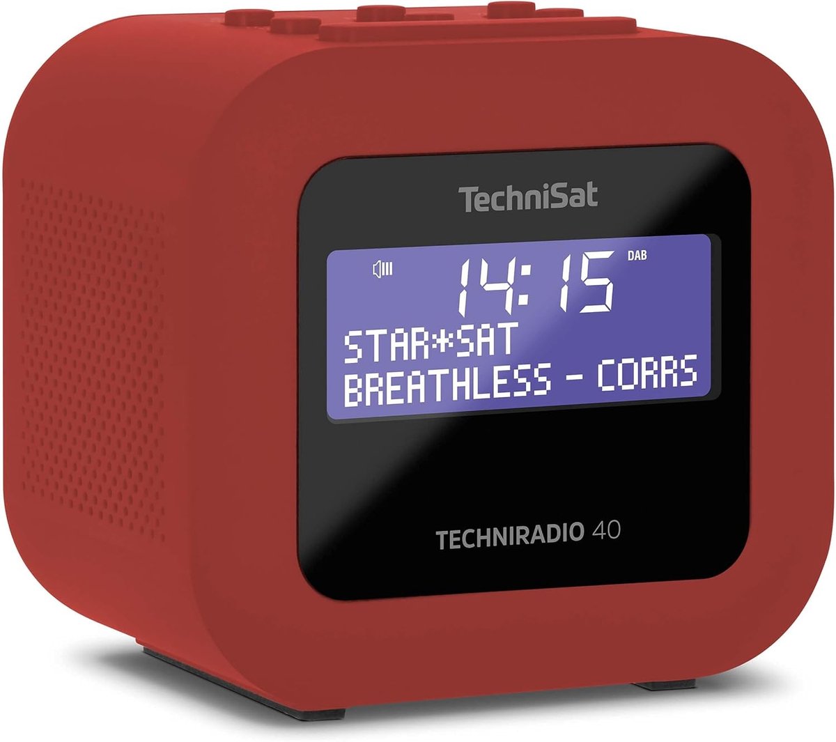Radiowekker - Rood - DAB+ en FM Ontvangst - Snoozefunctie en USB Laadfunctie - Voor Thuisgebruik