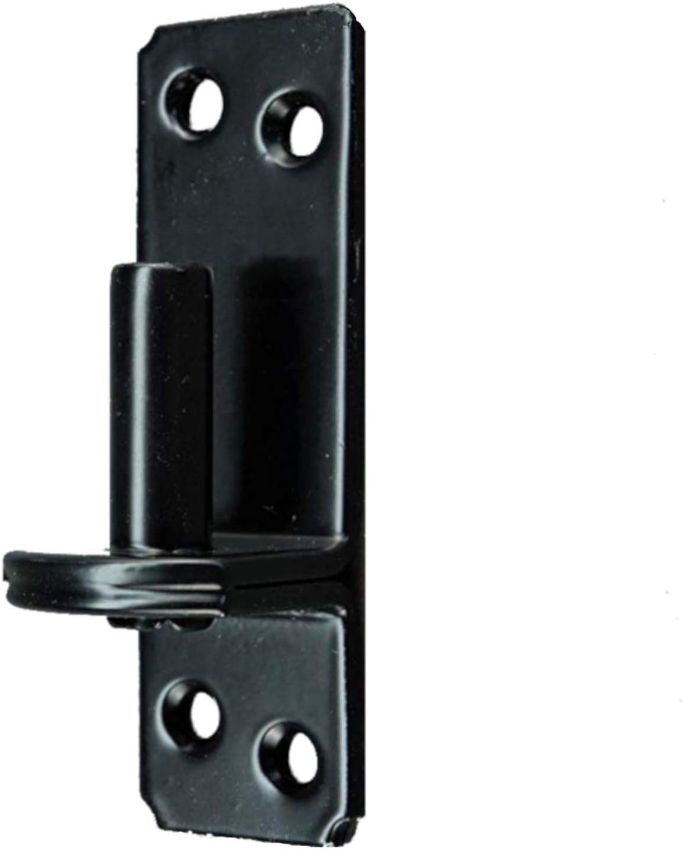 Bevestigingsklamp - Klemplaat - Deuren Scharnieren - Gegalvaniseerd Staal - 104 mm - Zwart