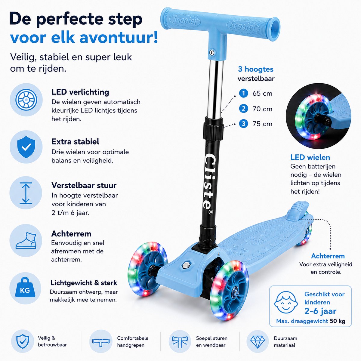 Cliste Kinderstep - 3 wielen Step thumbnail 3