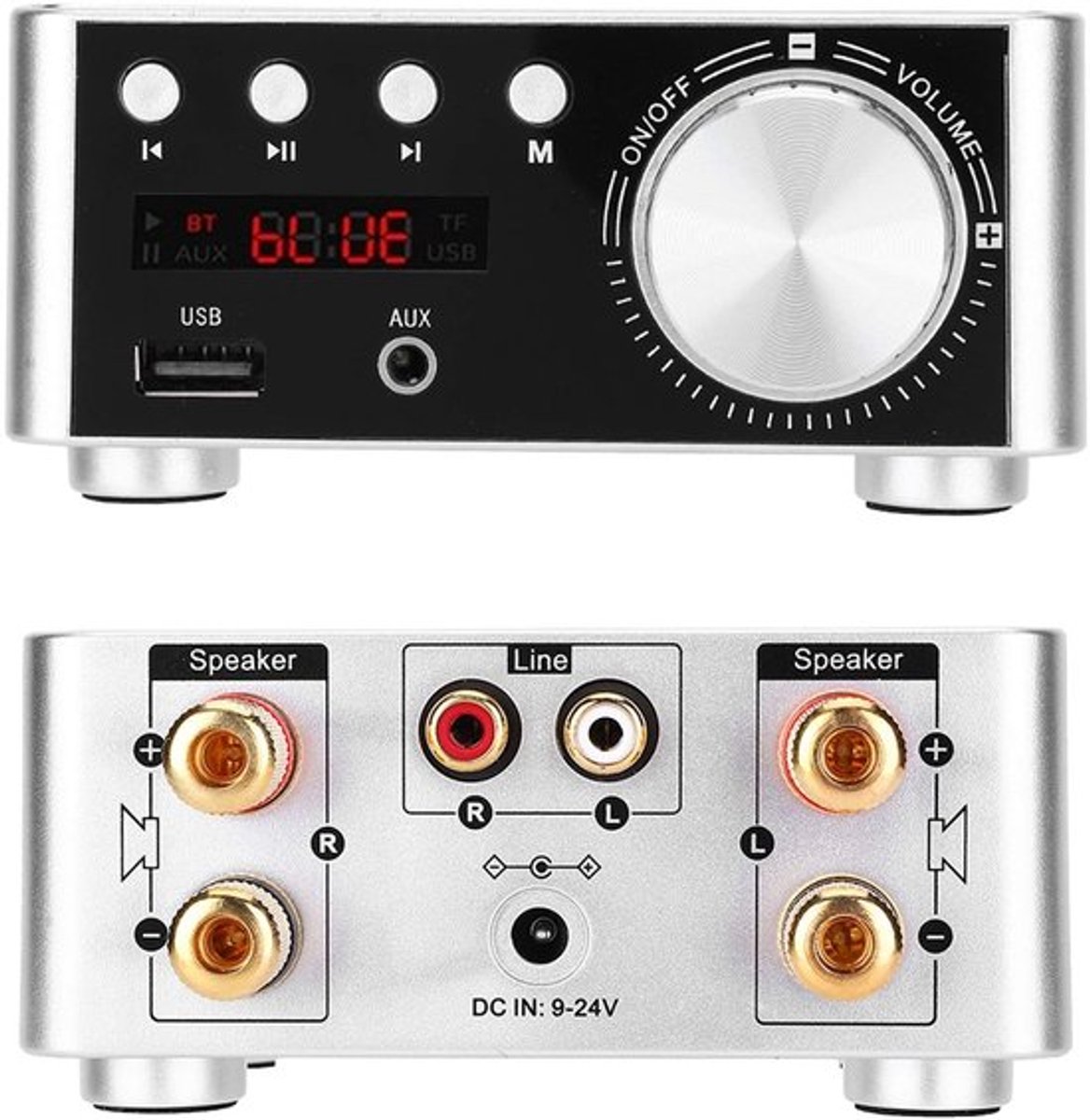 Solidchoice - Dailygoody - Digitale Audio Versterker - Bluetooth 5.0 - 50W x 2